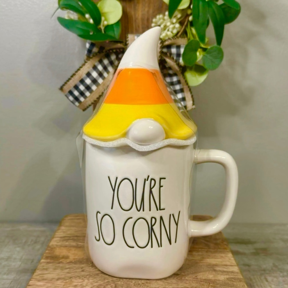 Rae Dunn Candy Corn Gnome Mug